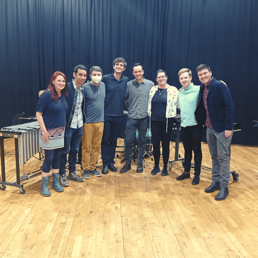 Sandbox percussion at the Walled City Music Festival COmposer Workshop 2022